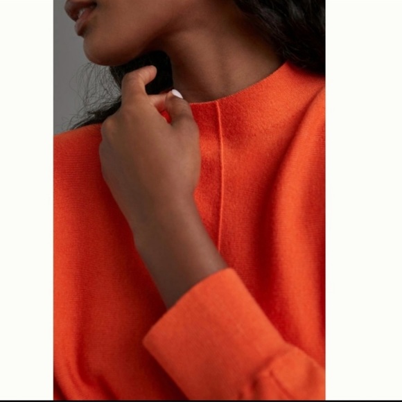 Anthropologie Saturday/Sunday Beverly Mock Neck Front Seamed Sweater - Picture 3 of 8